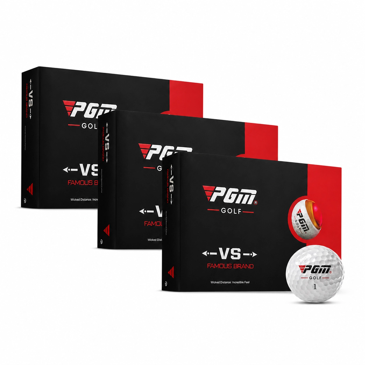 PGM Three-Layer Match Golf Balls – 3 Boxes