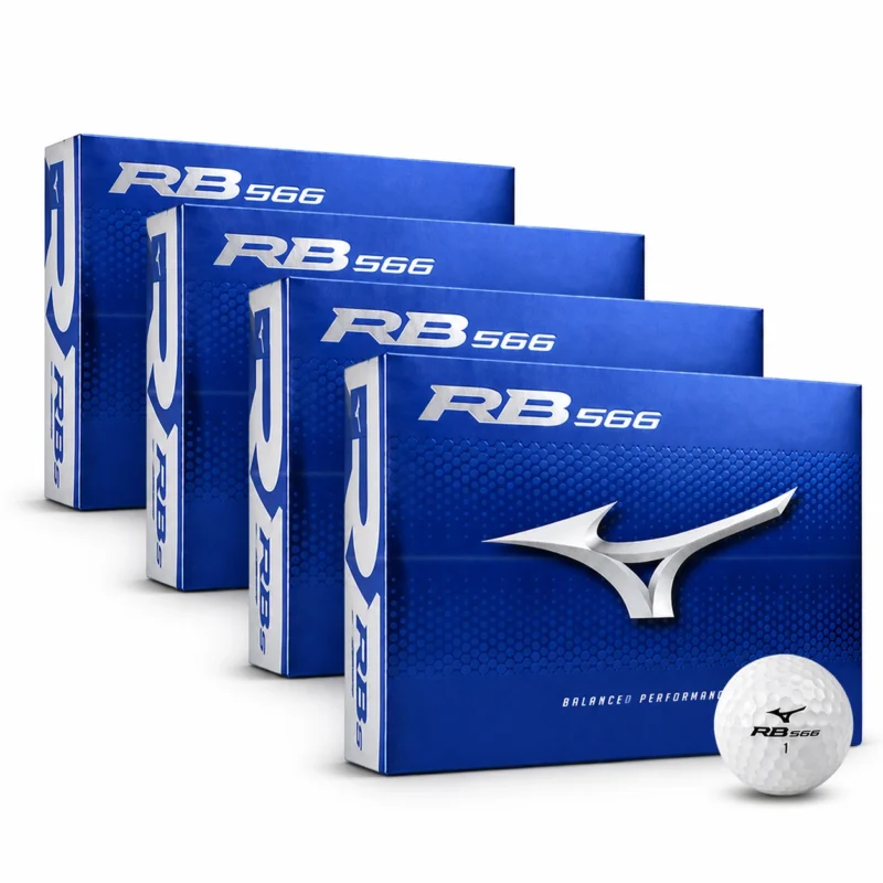 Mizuno RB 566 Soft Feel Distance Golf Balls – 4 Boxes
