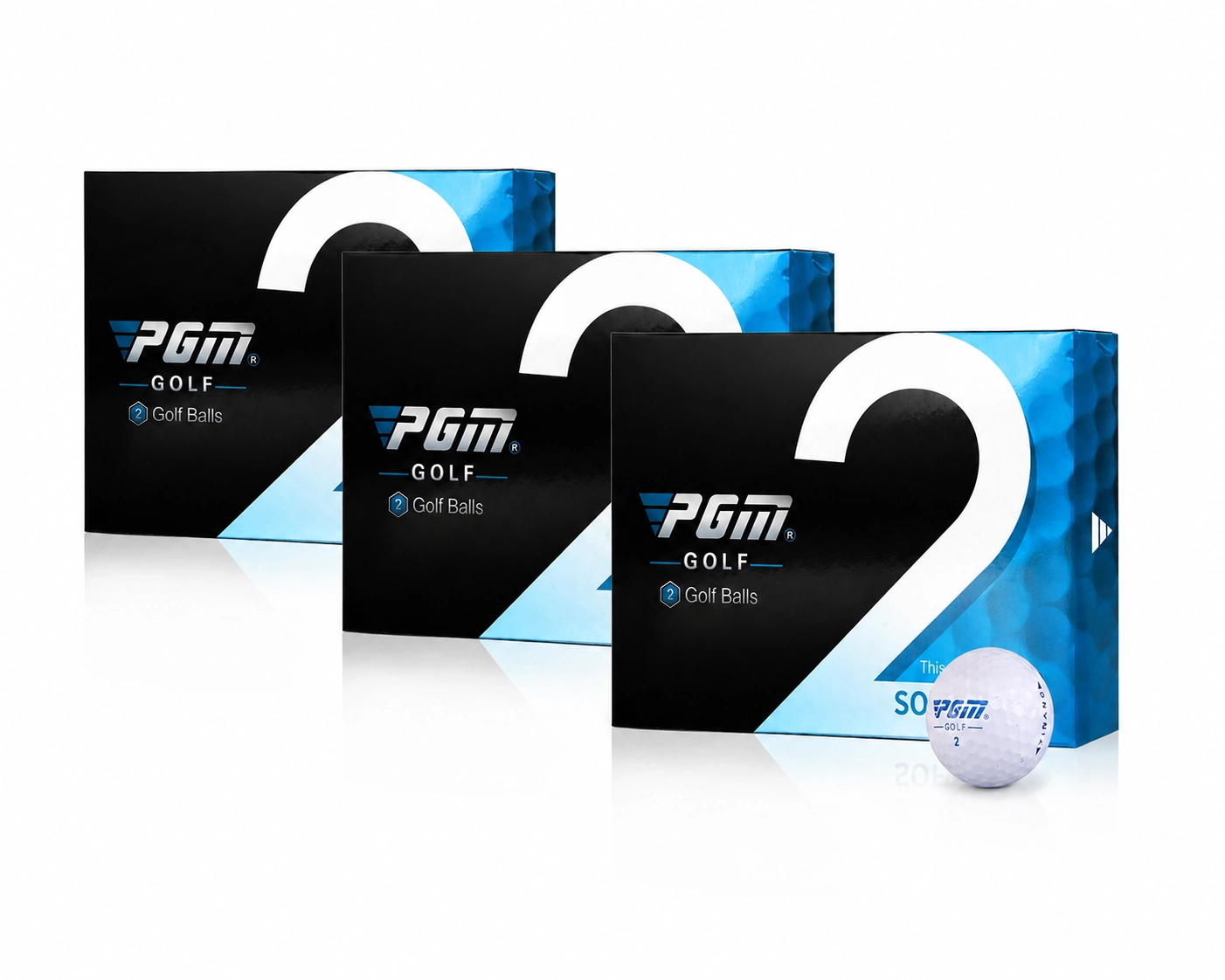 PGM Premium Two-Piece Distance Golf Balls - 3 Boxes