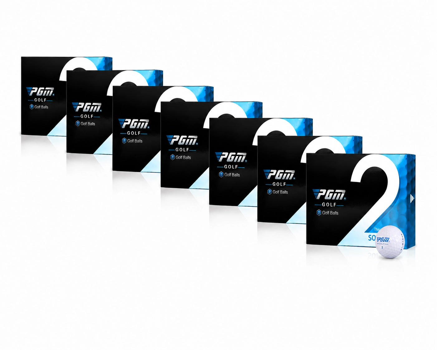 PGM Premium Two-Piece Distance Golf Balls - 7 Boxes