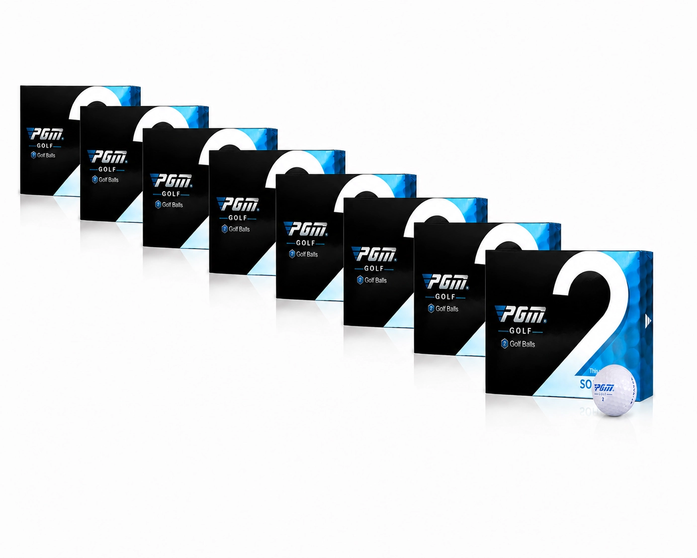 PGM Premium Two-Piece Distance Golf Balls - 8 Boxes